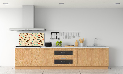 Panel do kuchni Hipsterskie sowy