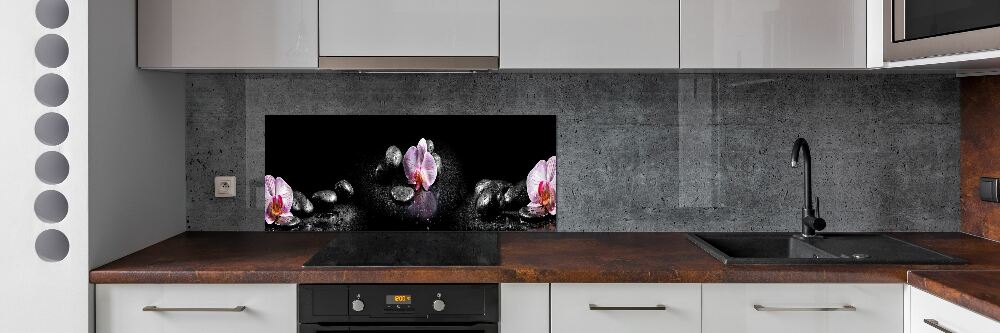 Panel między meble w kuchni Orchidea