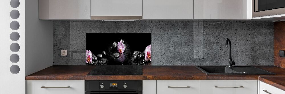Panel między meble w kuchni Orchidea