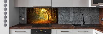 Panel dekor szkło Las jesienią