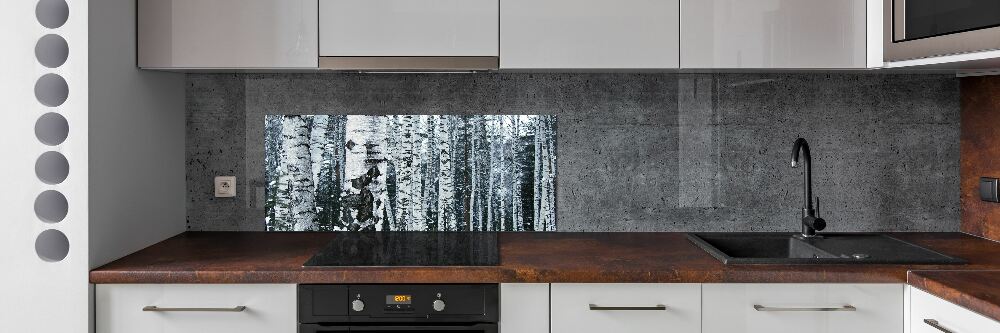 Panel do kuchni Drzewa brzozy