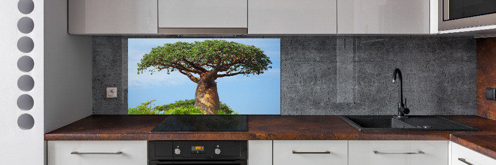 Panel szklany do kuchni Baobab