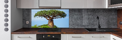 Panel szklany do kuchni Baobab