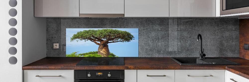 Panel szklany do kuchni Baobab
