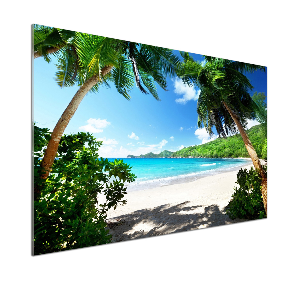 Panel do kuchni Seszele plaża