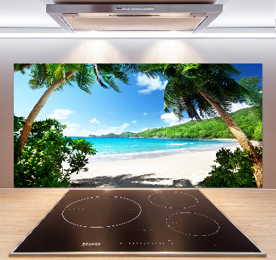 Panel do kuchni Seszele plaża