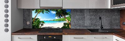 Panel do kuchni Seszele plaża