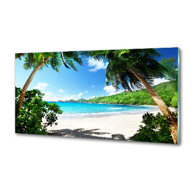 Panel do kuchni Seszele plaża
