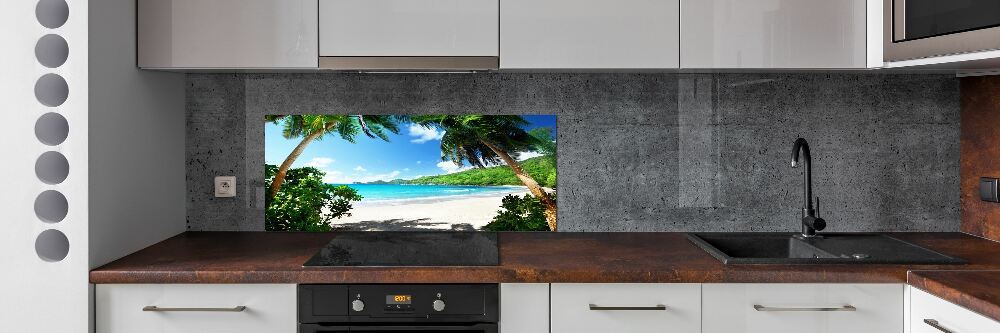 Panel do kuchni Seszele plaża