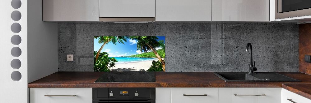Panel do kuchni Seszele plaża