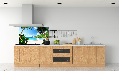 Panel do kuchni Seszele plaża