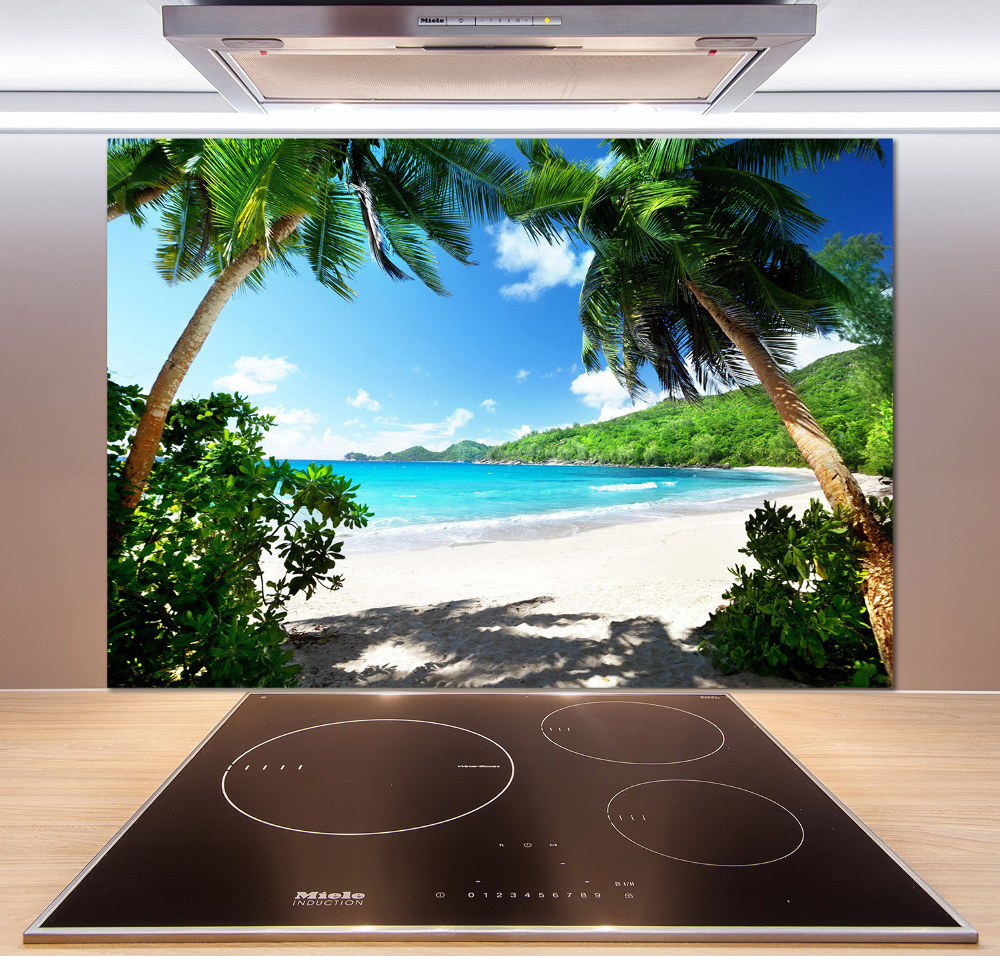 Panel do kuchni Seszele plaża