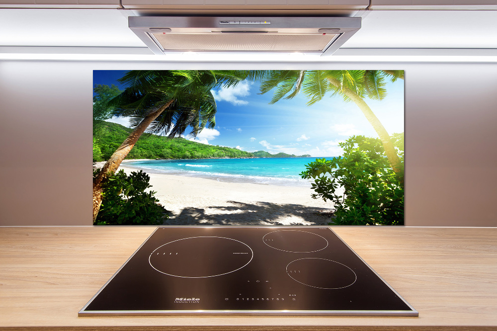 Panel do kuchni Seszele plaża
