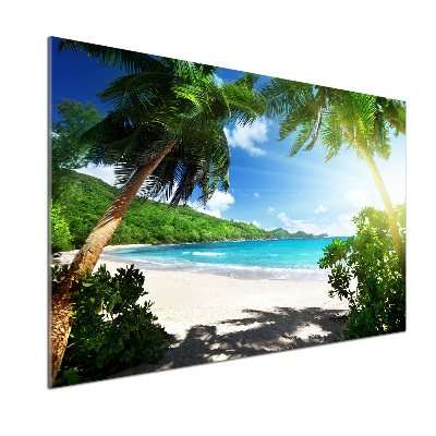 Panel do kuchni Seszele plaża