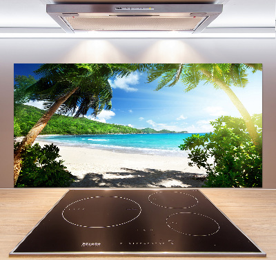 Panel do kuchni Seszele plaża