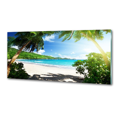 Panel do kuchni Seszele plaża