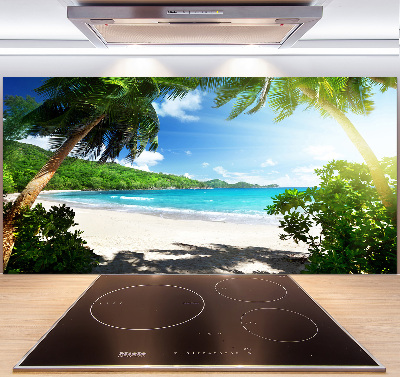 Panel do kuchni Seszele plaża
