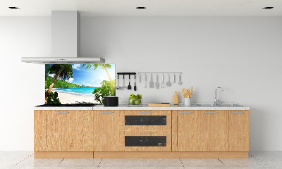 Panel do kuchni Seszele plaża