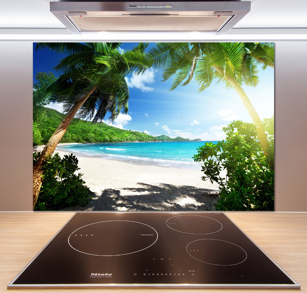 Panel do kuchni Seszele plaża