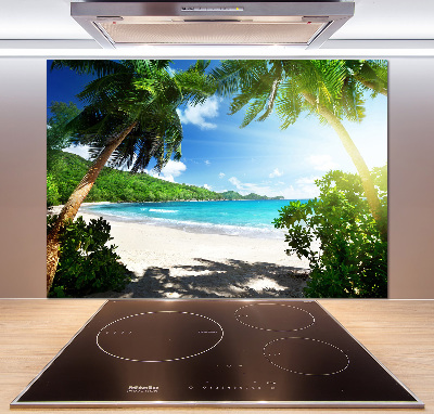 Panel do kuchni Seszele plaża