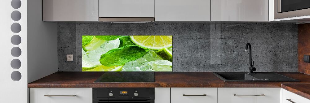 Panel do kuchni Limonka z lodem