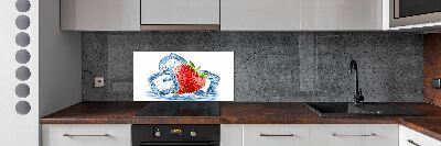 Panel do kuchni Truskawka z lodem