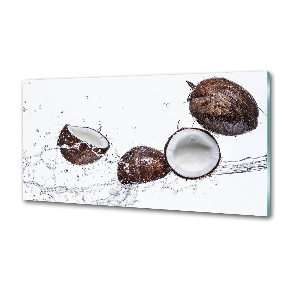 Panel dekor szkło Kokos z wodą