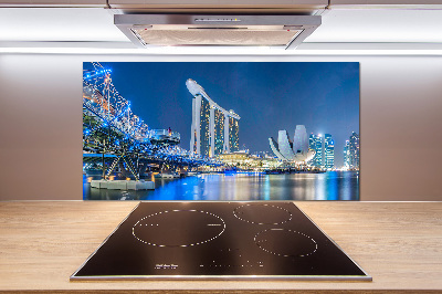 Panel do kuchni Singapur nocą