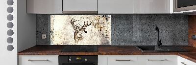 Panel szklany do kuchni Jeleń
