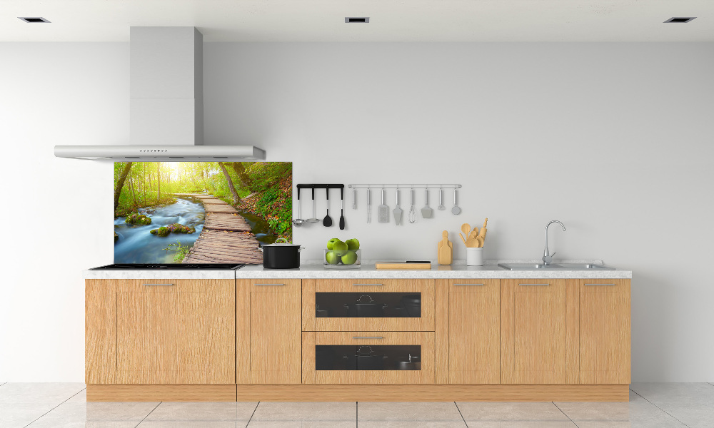 Panel do kuchni Ścieżka w lesie