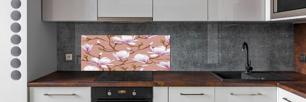 Panel między meble w kuchni Magnolia