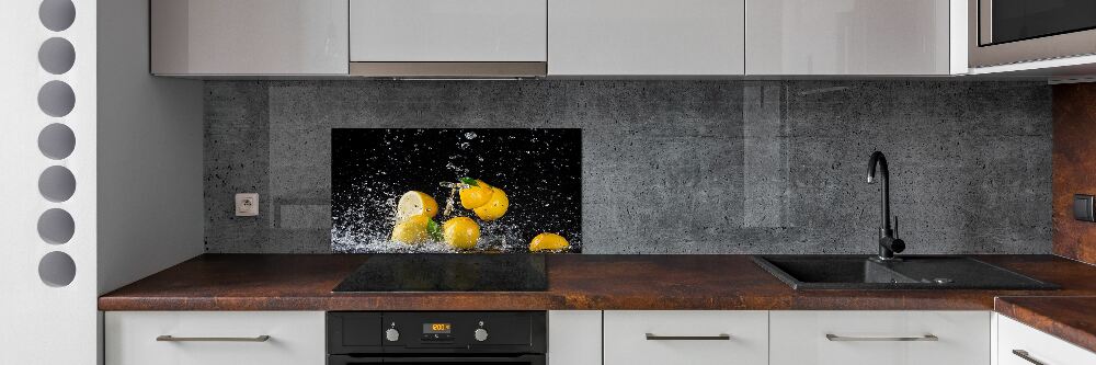 Panel do kuchni Cytryny i woda
