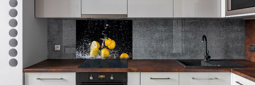 Panel do kuchni Cytryny i woda