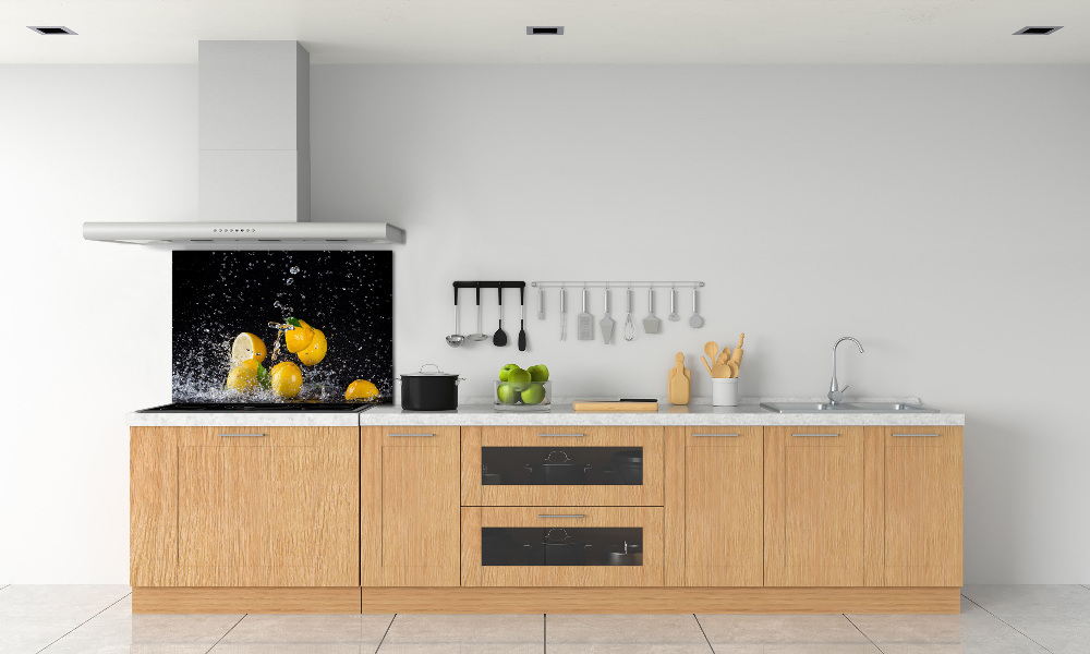 Panel do kuchni Cytryny i woda