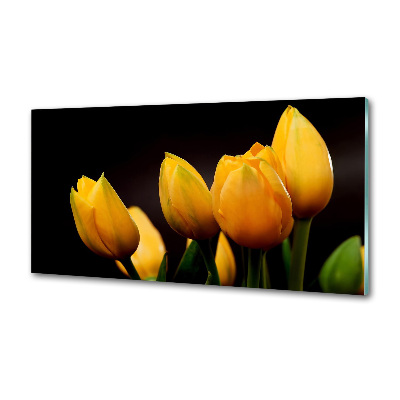 Panel do kuchni Żółte tulipany