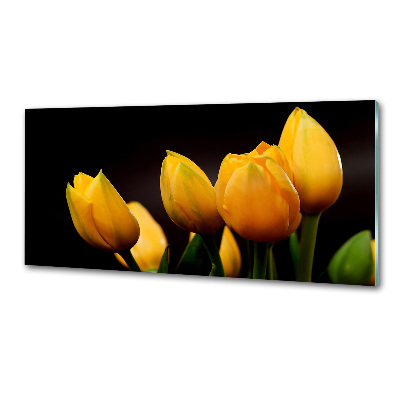 Panel do kuchni Żółte tulipany
