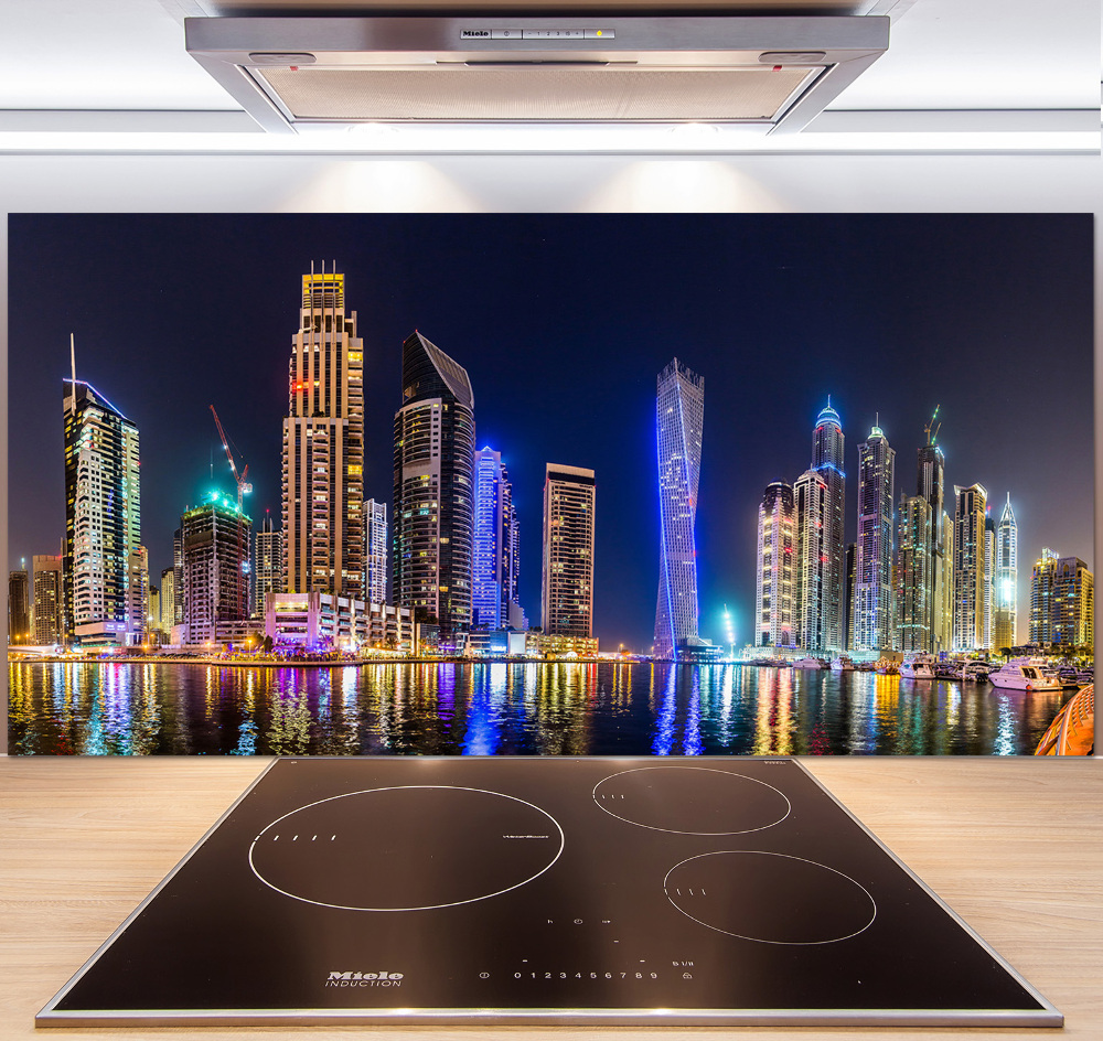 Panel dekor szkło Dubaj nocą