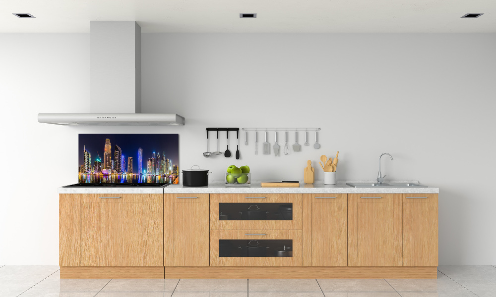 Panel dekor szkło Dubaj nocą