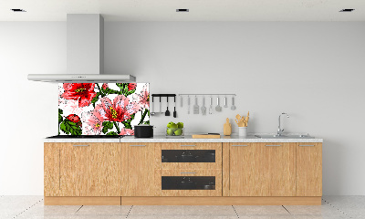 Panel między meble w kuchni Hibiskus