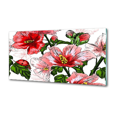 Panel między meble w kuchni Hibiskus