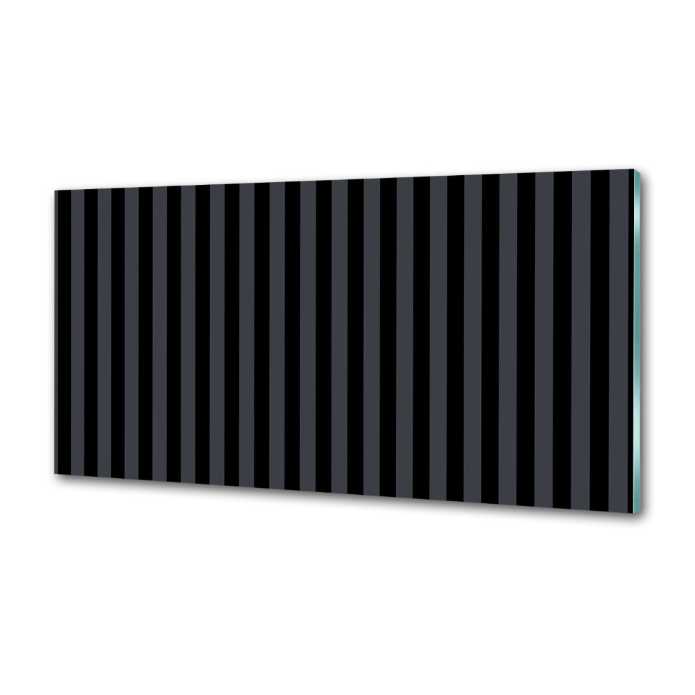 Panel do kuchni Czarno-szare paski