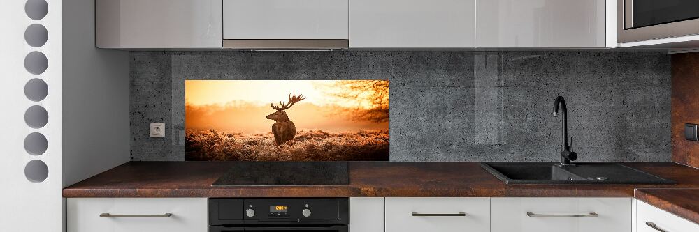 Panel lacobel Jeleń wschód słońca