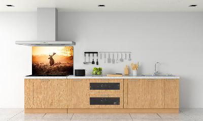 Panel lacobel Jeleń wschód słońca