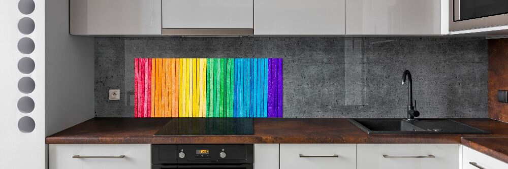 Panel do kuchni Kolorowe paski