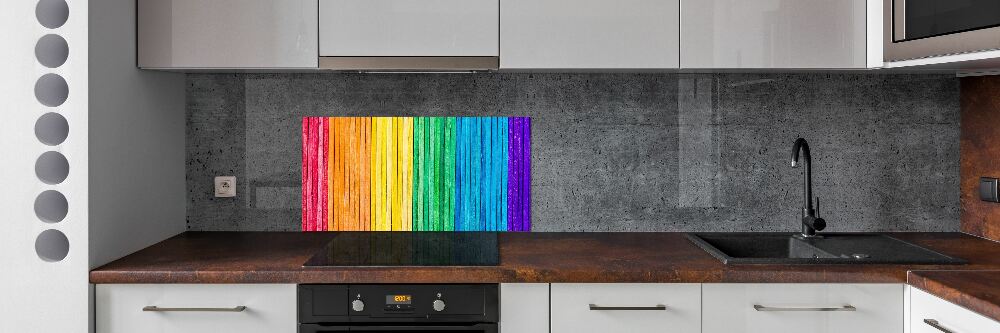 Panel do kuchni Kolorowe paski