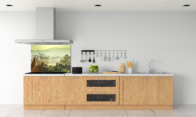 Panel szklany do kuchni Dżungla