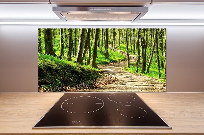 Panel do kuchni Ścieżka w lesie