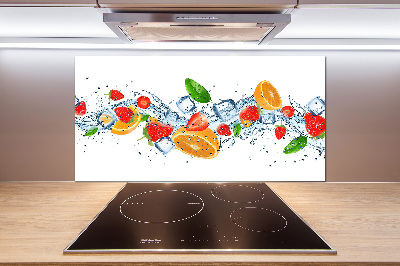 Panel do kuchni Owoce z lodem