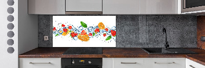 Panel do kuchni Owoce z lodem