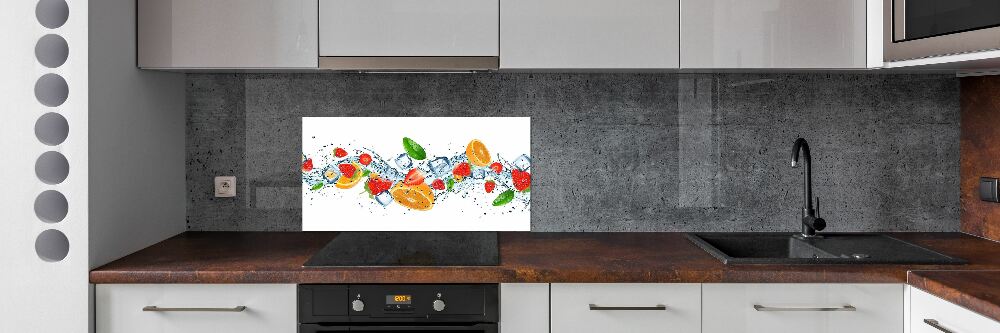 Panel do kuchni Owoce z lodem